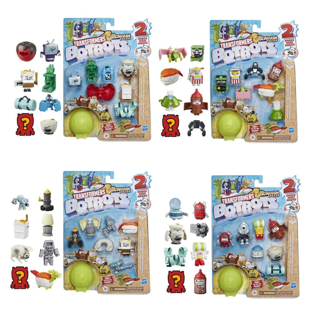 Transformers Toys BotBots Series 5 Hibotchi Heats 8-Pack – Mystery 2-In-1 Collectible Figures - Kids Ages 5 and Up