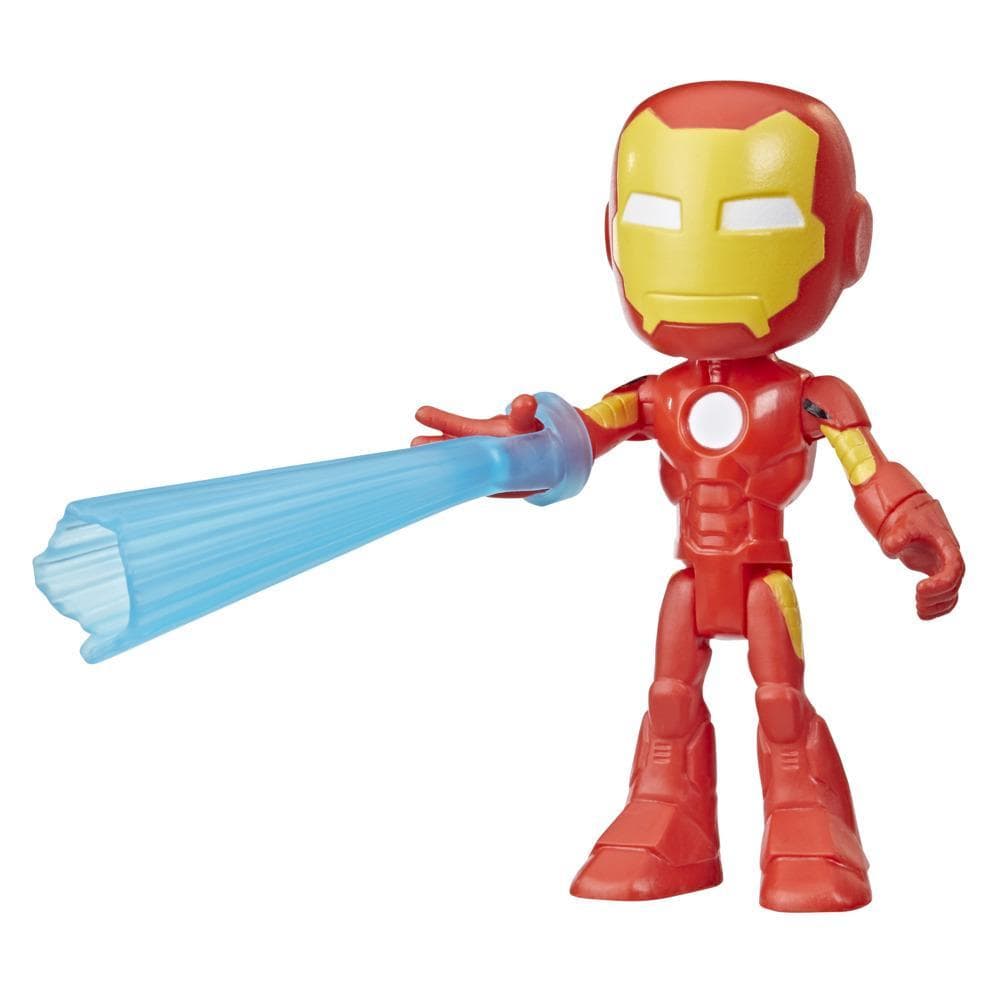Marvel Spidey and His Amazing Friends Iron Man Action Figure Toy, Preschool Hero Figure with Accessory, Age 3 and Up