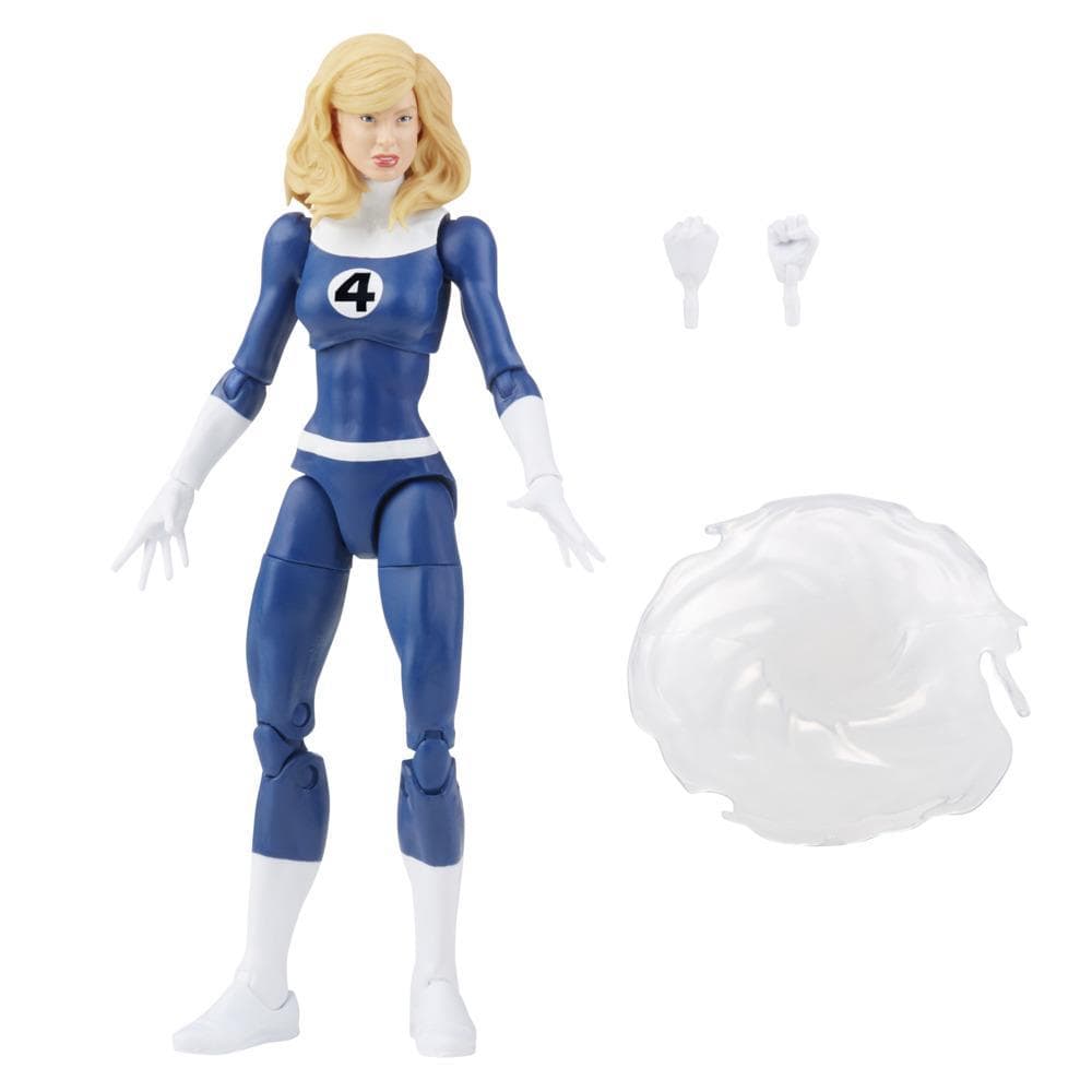 Hasbro Marvel Legends Series Retro Fantastic Four Marvel's Invisible Woman 6-inch Action Figure Toy, Includes 3 Accessories