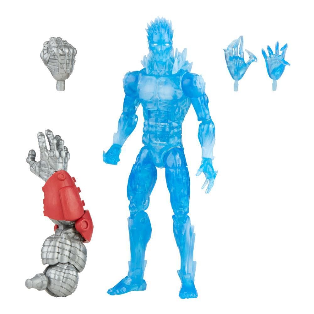 Hasbro Marvel Legends Series 6-inch Scale Action Figure Toy Iceman, Includes Premium Design, 2 Accessories, and 1 Build-A-Figure Part