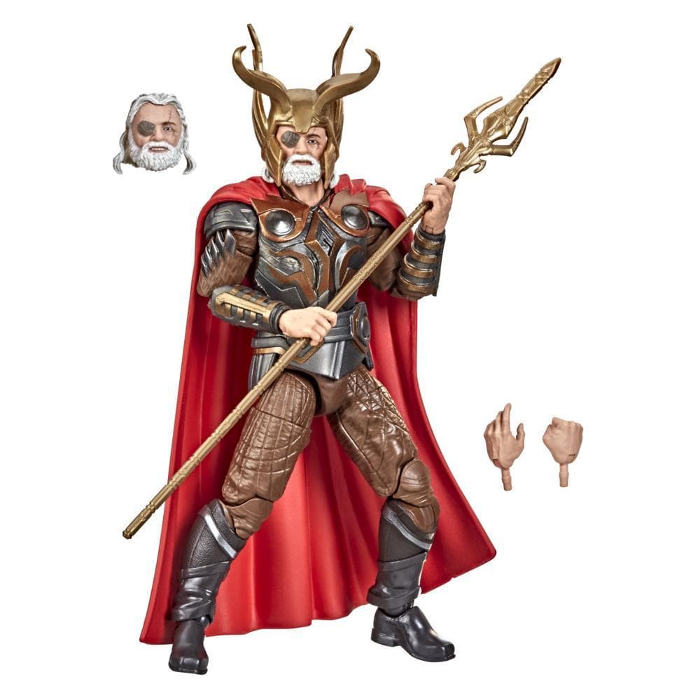 Hasbro Marvel Legends Series 6-inch Scale Action Figure Toy Odin, Includes Premium Design and 4 Accessories