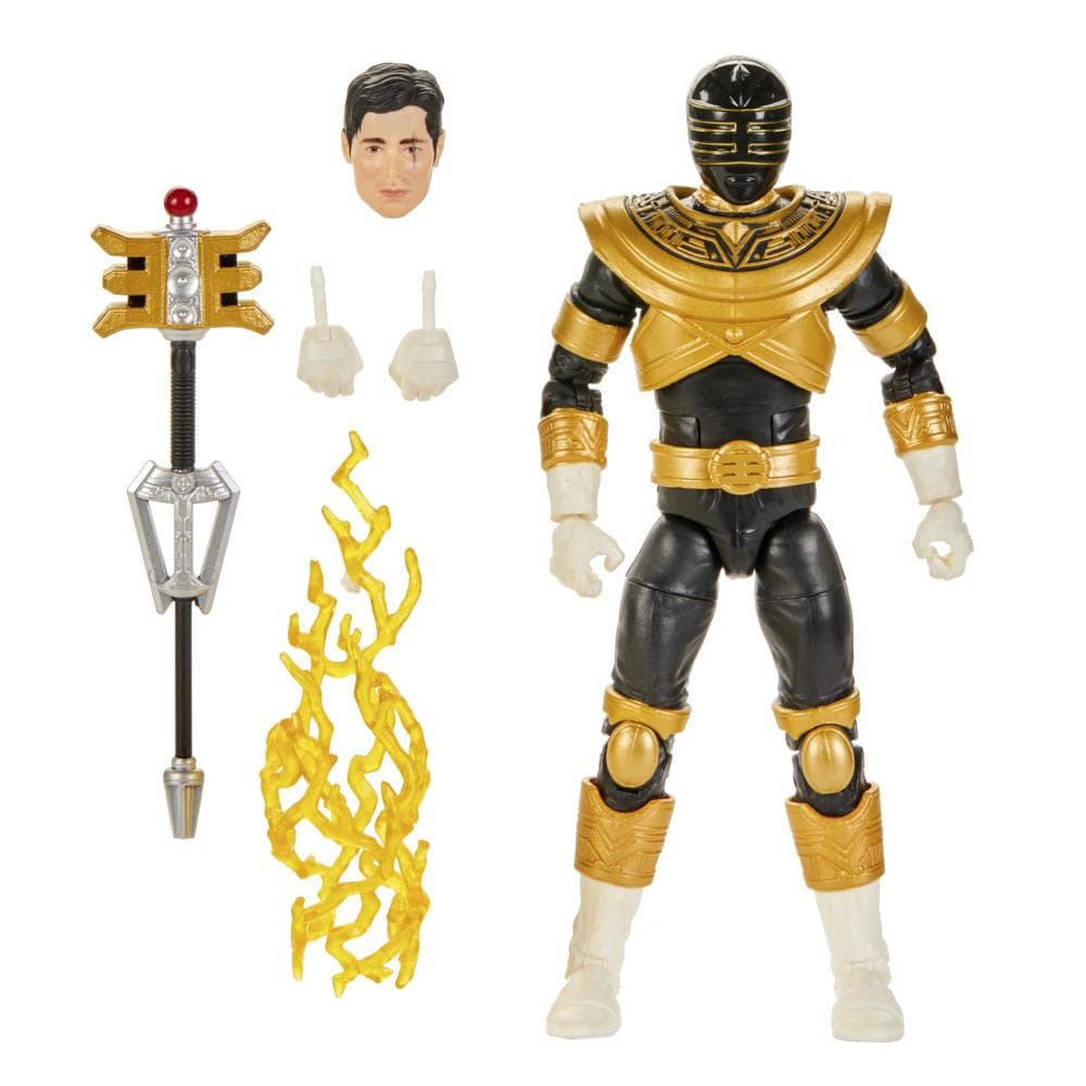 Power Rangers Lightning Collection Zeo Gold Ranger 6-Inch Premium Collectible Action Figure Toy with Accessories