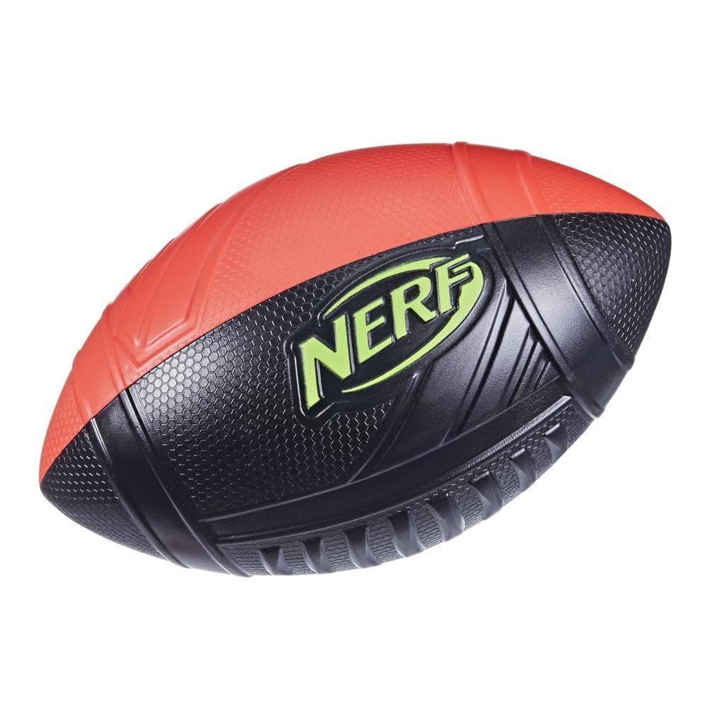 Nerf Pro Grip Classic Foam Football -- Easy to Catch and Throw -- Indoor Outdoor Play -- Red