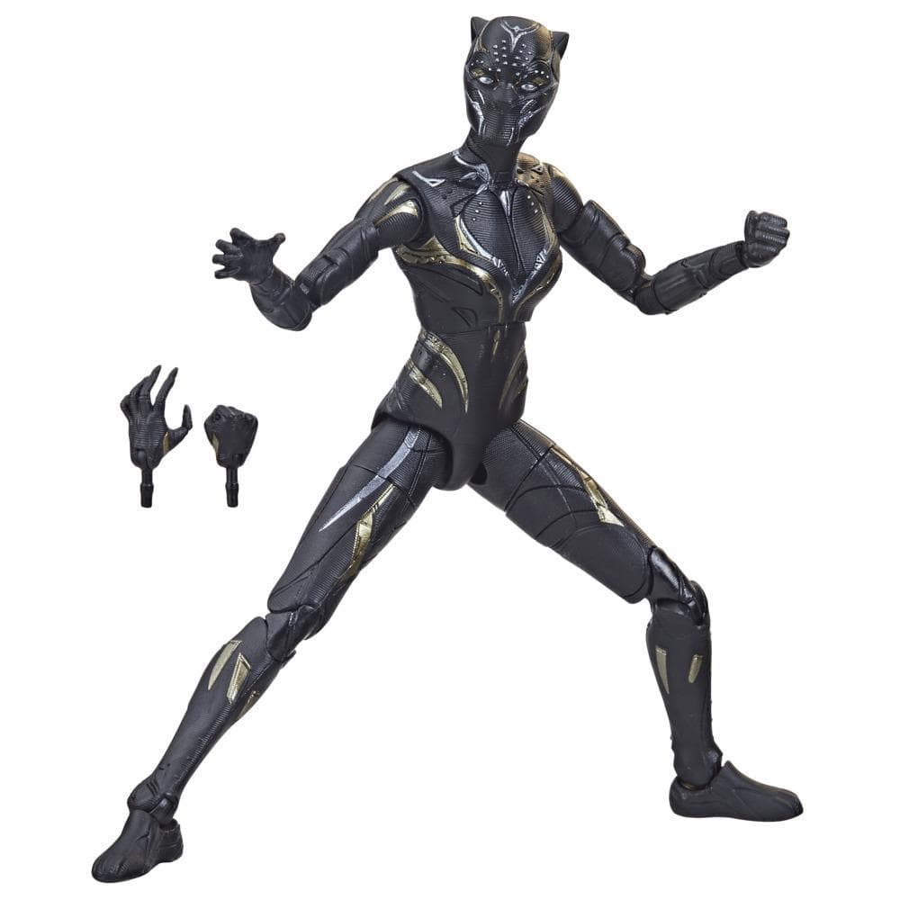 Marvel Legends Series Black Panther Wakanda Forever Black Panther 6-inch Action Figure Toy, 2 Accessories