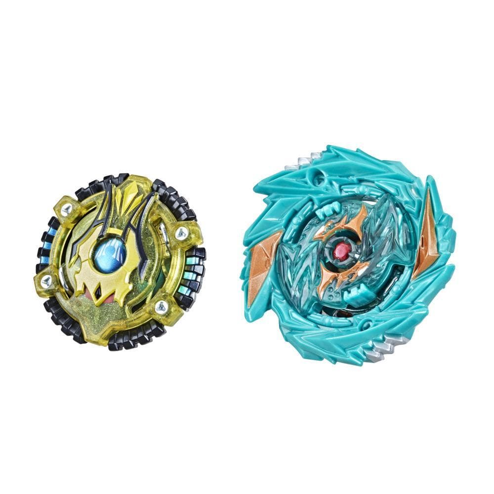 Beyblade Burst Surge Speedstorm Demise Satomb S6 and Anubion A6 Spinning Top Dual Pack -- Battling Game Top Toy