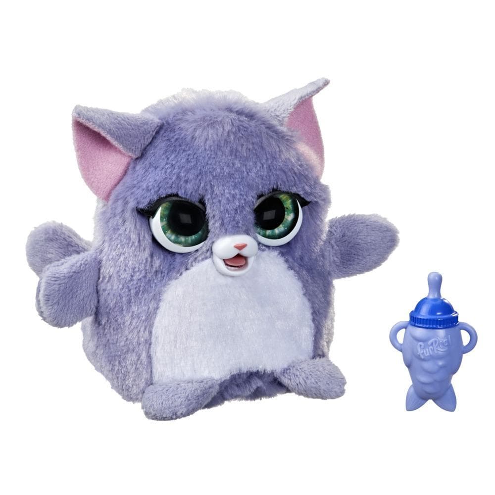 furReal Fuzzalots Kitty Color-Change Interactive Feeding Toy, Ages 4 and up