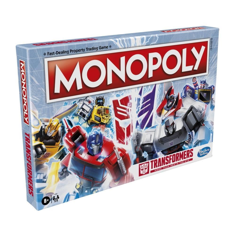 Monopoly: Transformers Edition Board Game for Kids Ages 8 and Up