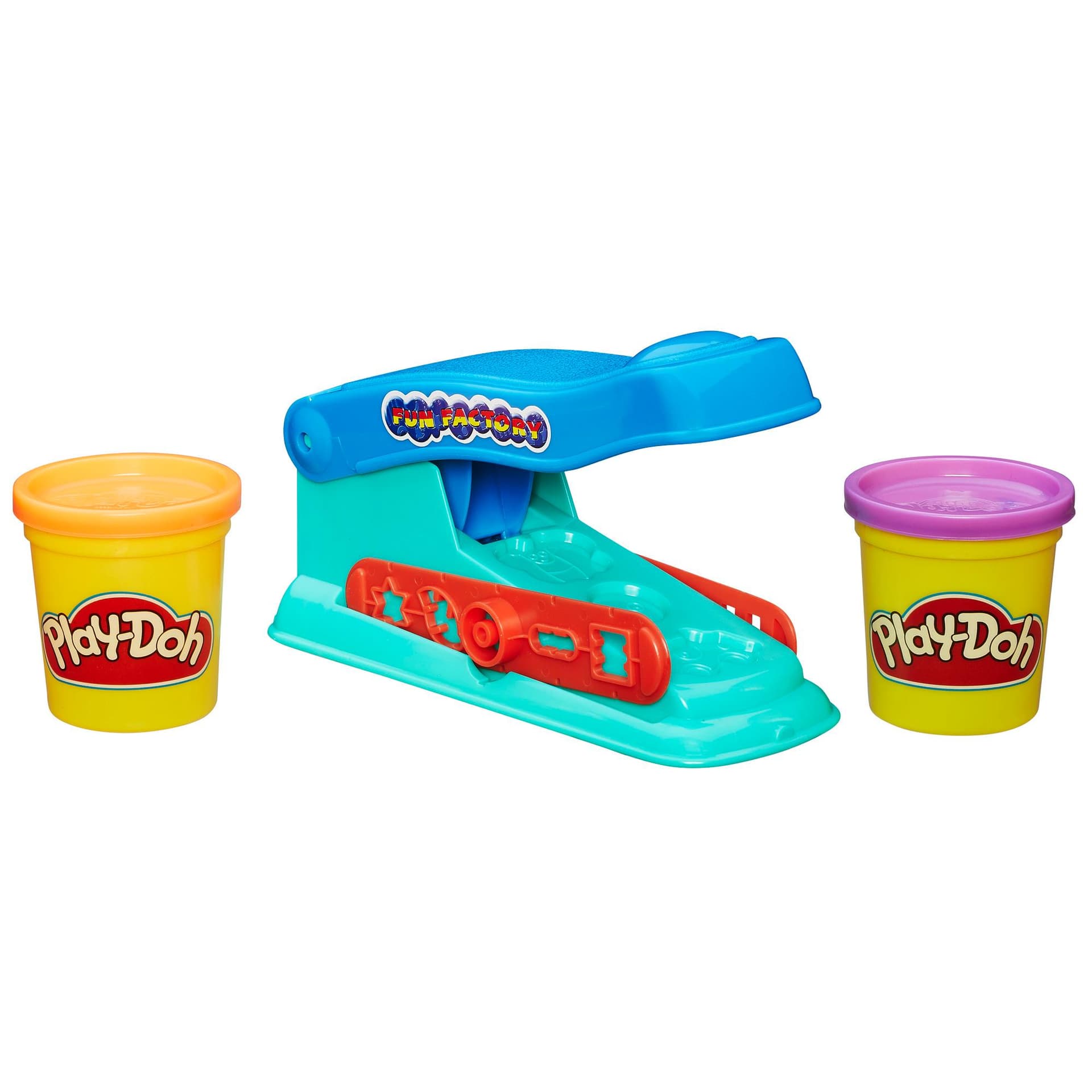 Play-Doh Fun Factory Playset with 2 Play-Doh Colors, Kids Toys