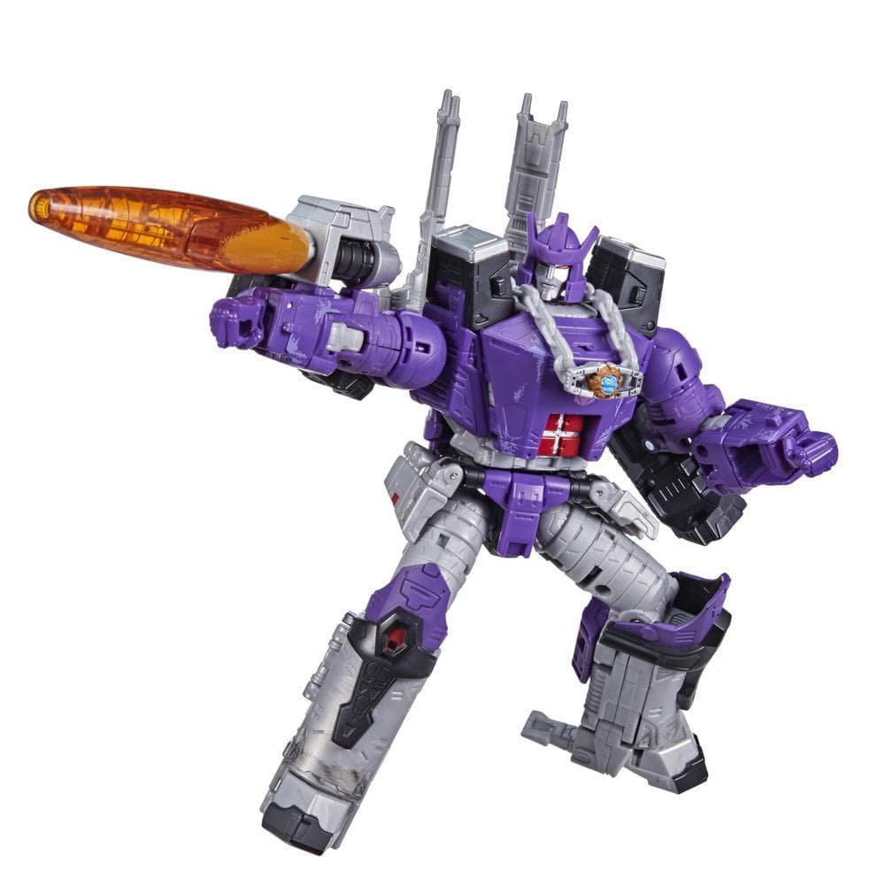 Transformers Toys Generations War for Cybertron: Kingdom Leader WFC-K28 Galvatron Action Figure - 8 and Up, 7.5-inch