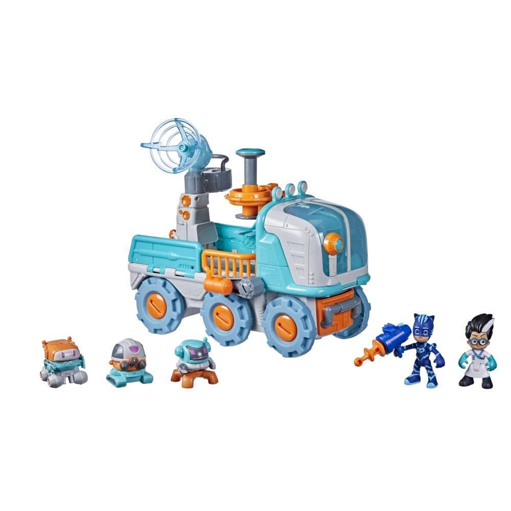 PJ Masks Romeo Bot Builder Preschool Toy, 2-in-1 Romeo Vehicle and Robot Factory Playset for Kids Ages 3 and Up
