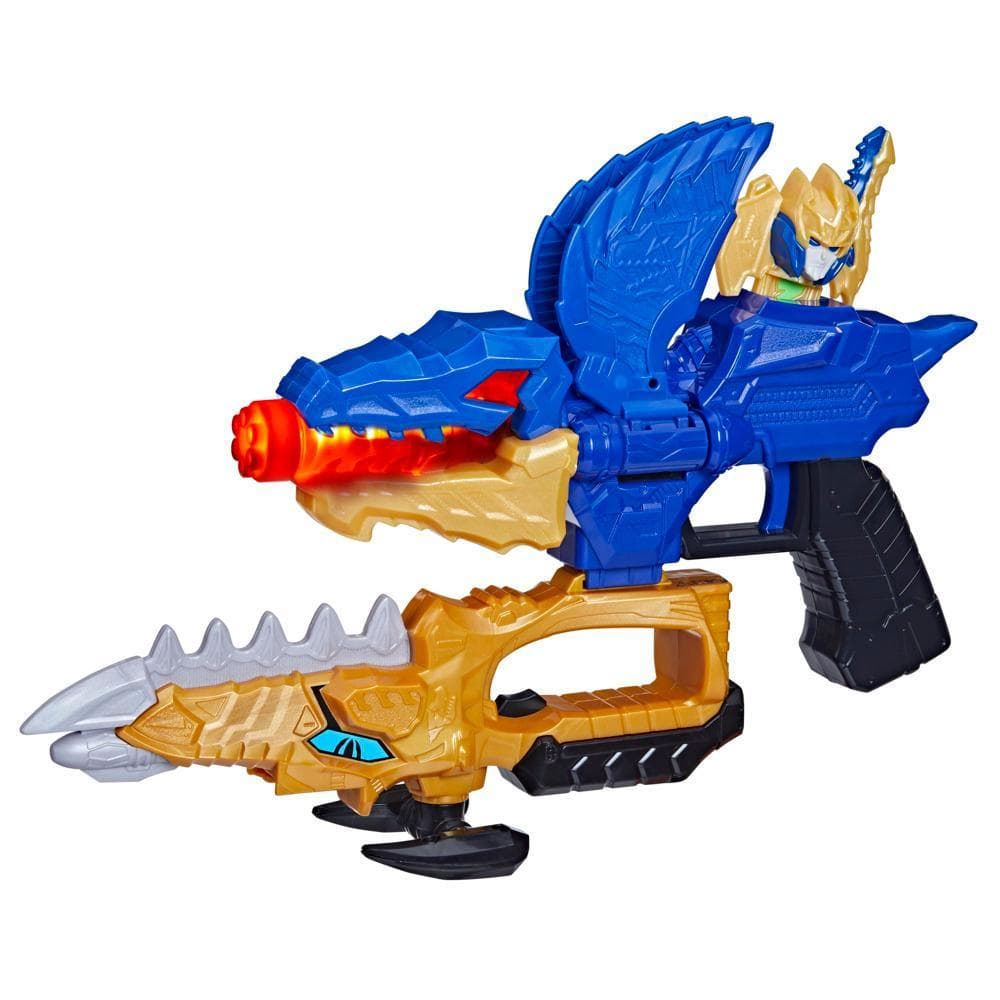 Power Rangers Dino Fury Gold Fury Blade Blaster Superhero Costume Accessory, Kids 5 and Up