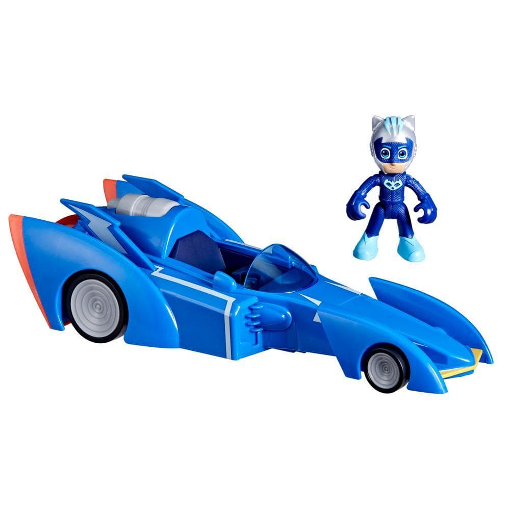 PJ Masks Power Heroes Cat Racer with Lights and Sounds, Preschool Toys