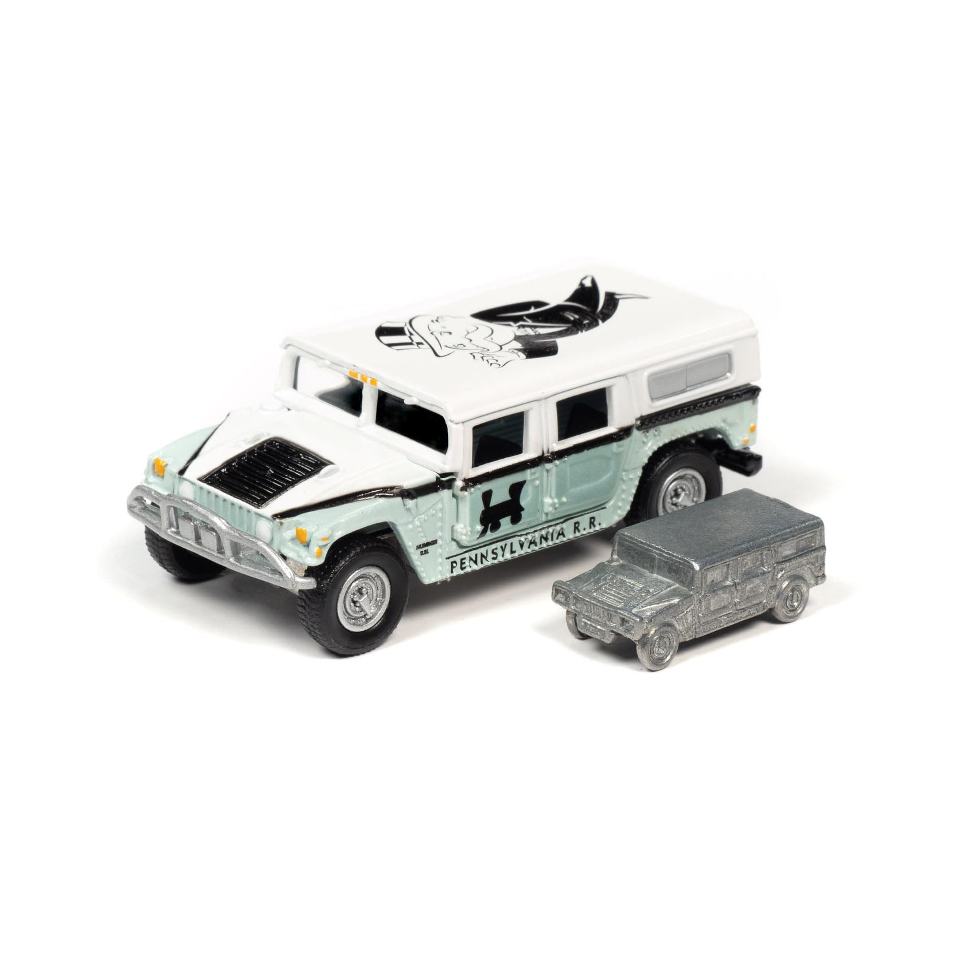 Johnny Lightning Pop Culture Monopoly 2004 Hummer H1 & Token 1:64 Diecast