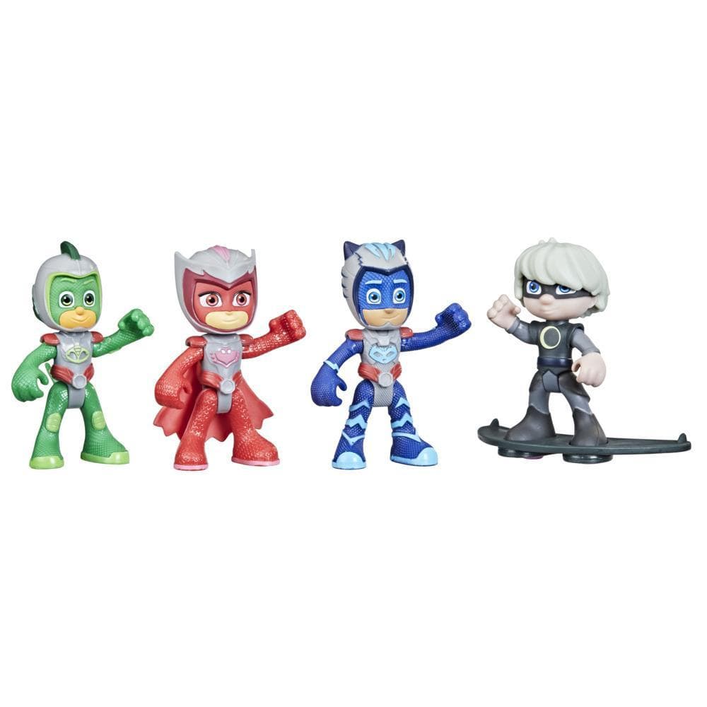 PJ Masks Flight Time Mission Action Figure Set, Preschool Toy for Kids Ages 3 and Up, 4 Figures and 1 Accessory