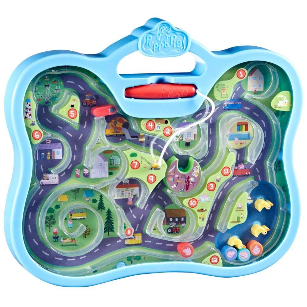 Peppa Pig Toys Peppa’s Town Tour Maze, Preschool Toys for Girls and Boys