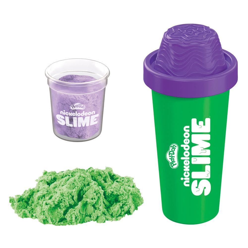 Play-Doh Nickelodeon Slime Brand Compound Waterfall Sand Purple & Green, Kids Crafts