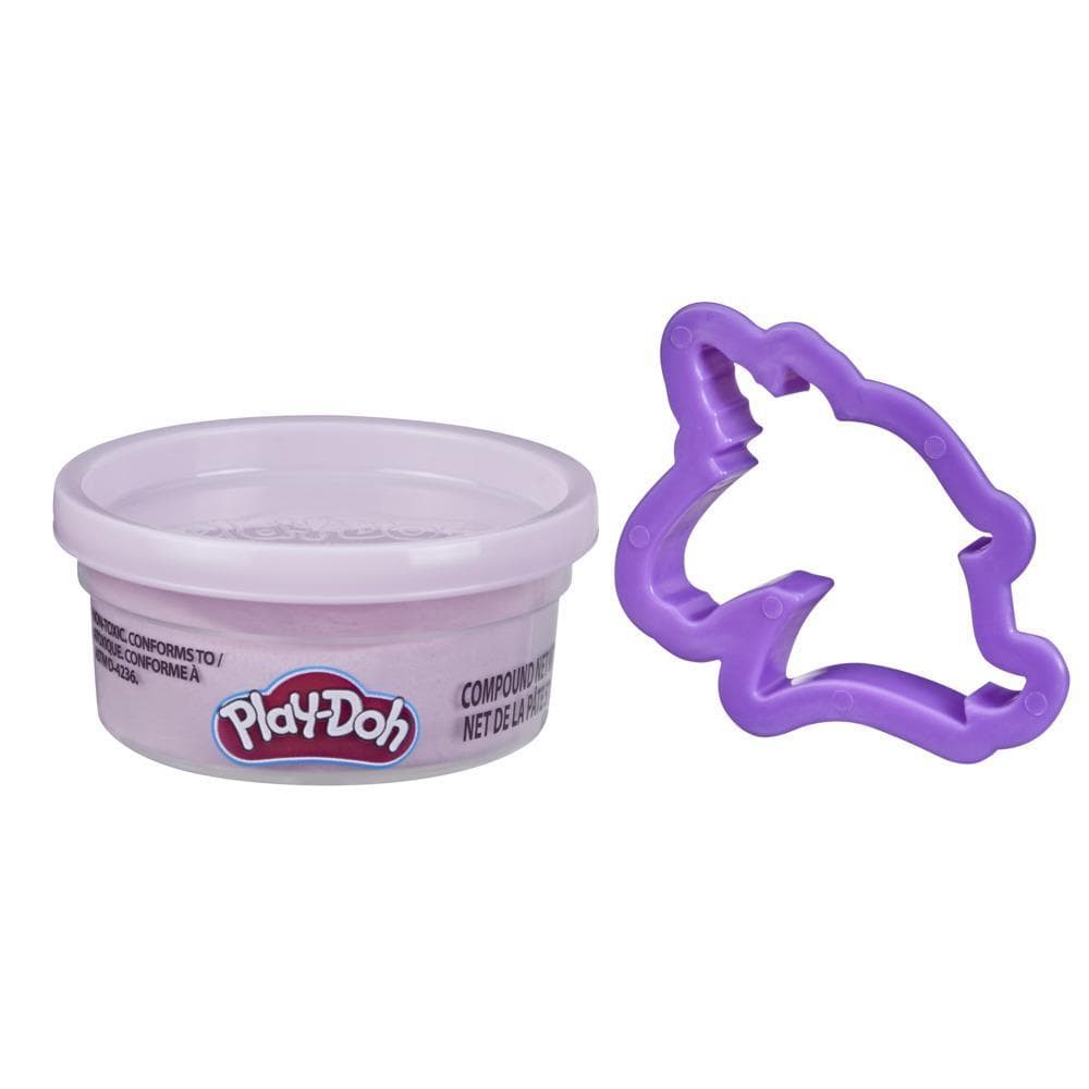 Play-Doh Pocket Size Creations Unicorn Theme Toy for Kids 3 Years and Up with 1 Small Can, Non-Toxic