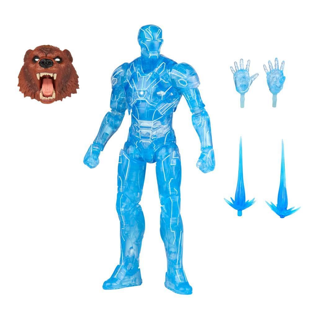 Hasbro Marvel Legends Series 6-inch Hologram Iron Man Action Figure Toy, Includes 2 Accessories 1 Build-A-Figure Part