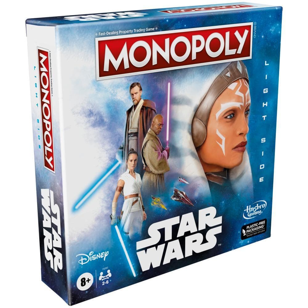 Monopoly: Star Wars Light Side Edition Board Game for Families, Games for Kids 8+