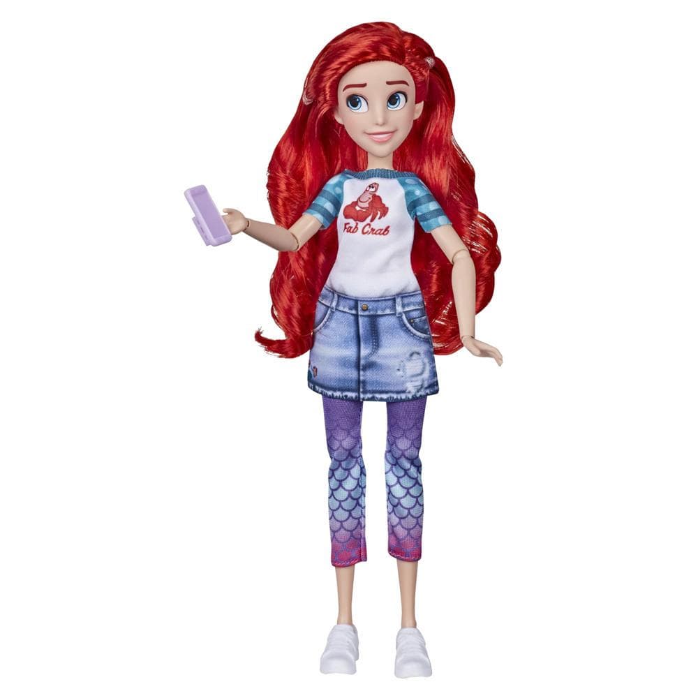 Disney Princess Comfy Squad Ariel, Ralph Breaks the Internet Movie Fashion Doll Toy with Comfy Clothes and Accessories