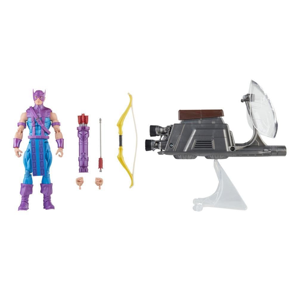 Hasbro Marvel Legends Series Hawkeye with Sky-Cycle Avengers 60th Anniversary 6 Inch