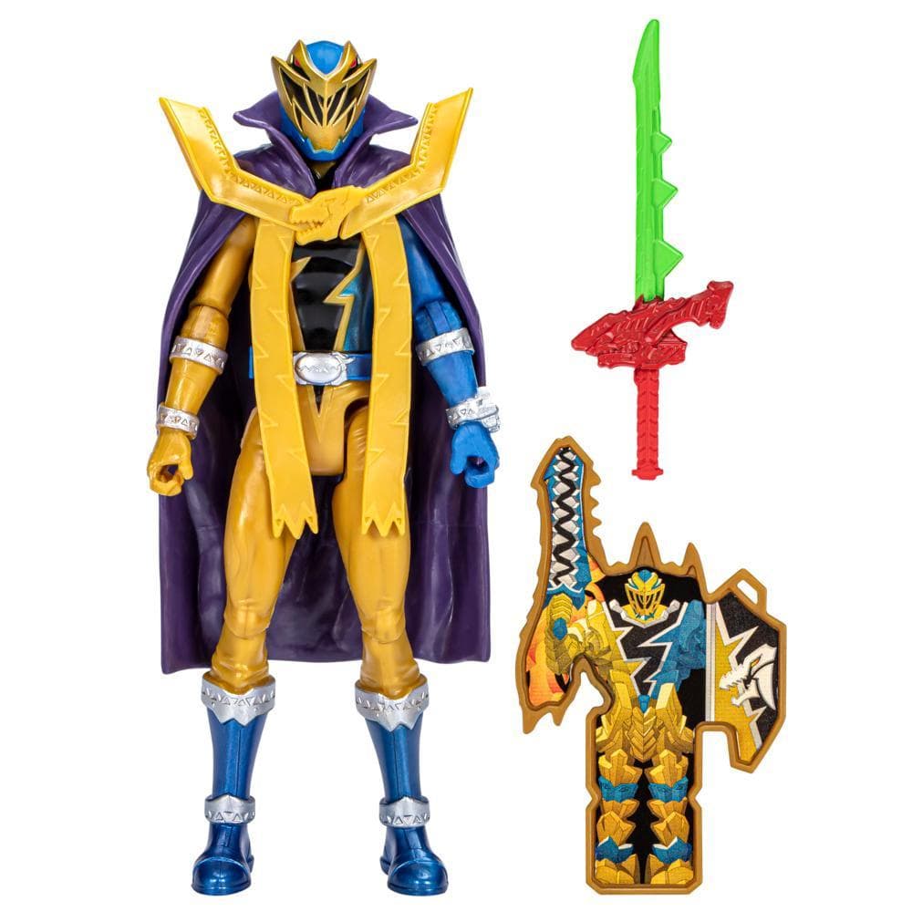 Power Rangers Dino Fury Gold Ranger Dino Master Mode, Power Rangers Toys Action Figures