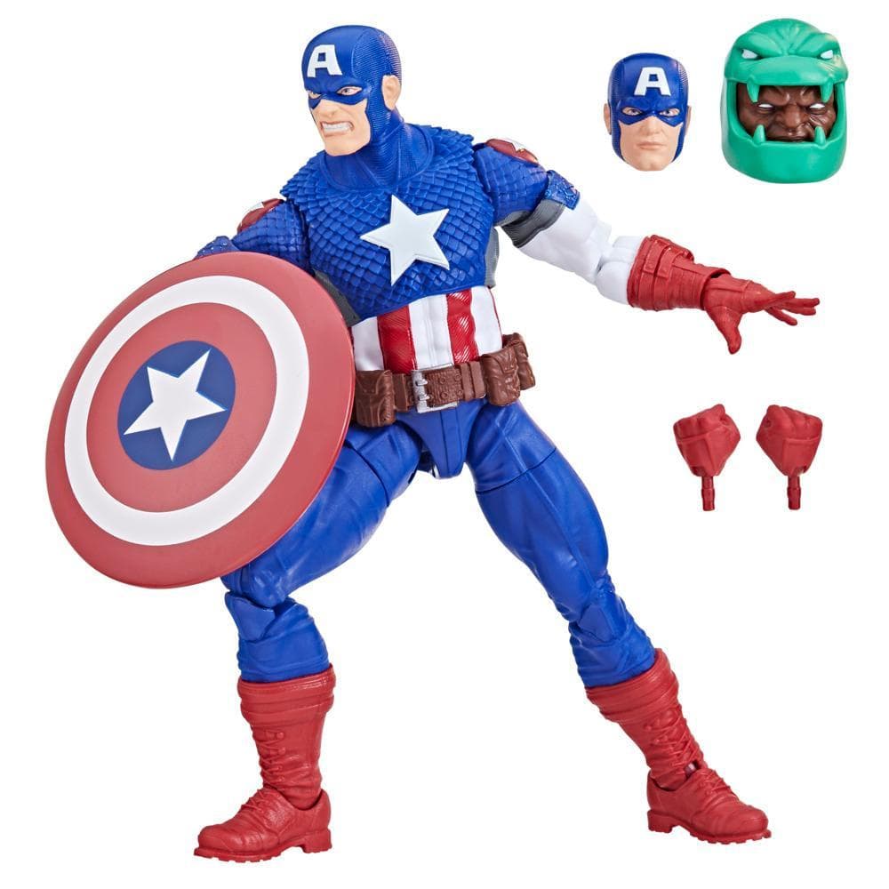 Hasbro Marvel Legends Series: Ultimate Captain America Ultimates, Marvel Classic Comic Action Figure (6”)