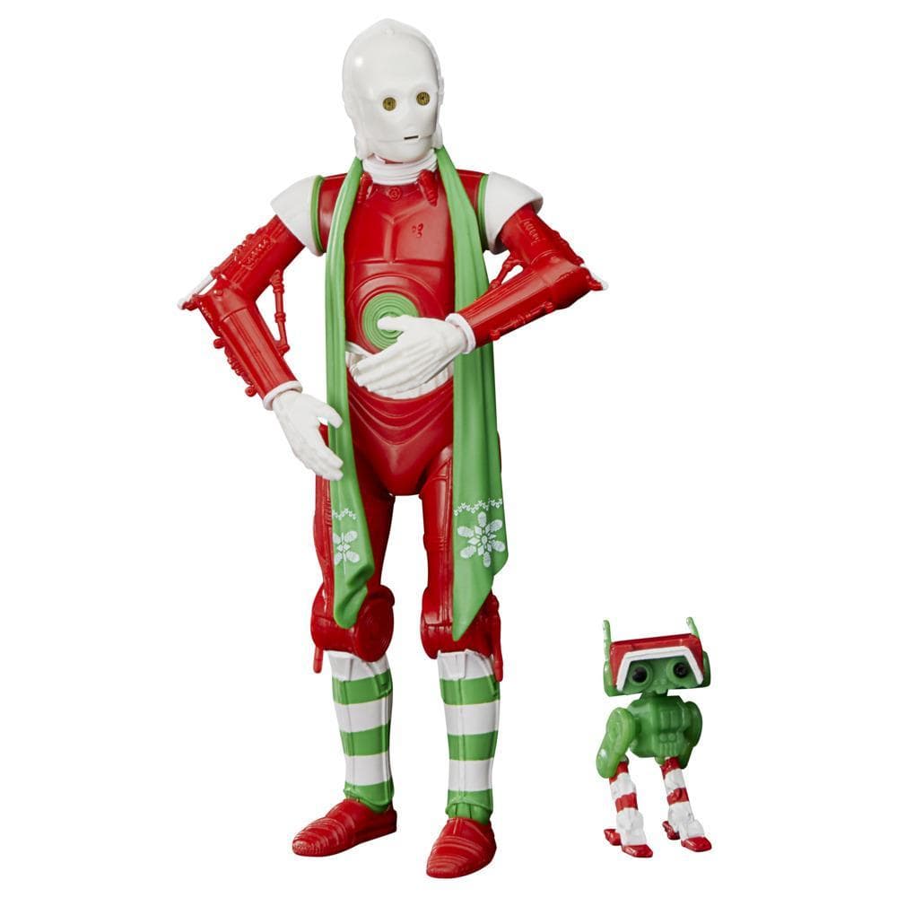 Star Wars The Black Series Protocol Droid (Holiday Edition) and BD Droid Toys, 6-Inch-Scale Holiday-Themed Figures