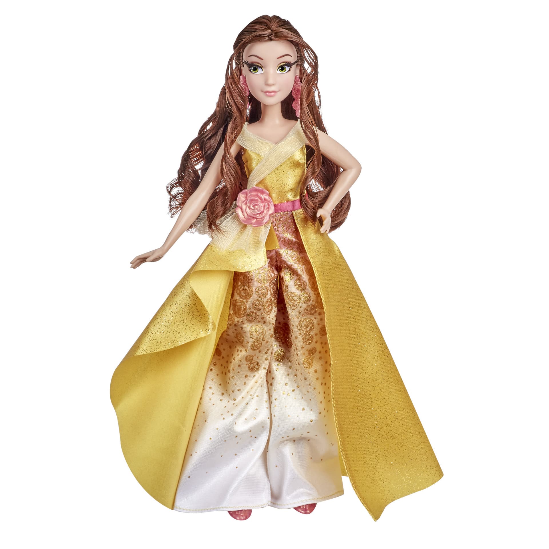Disney Princess Style Series 08 Belle, Fashion Doll in Contemporary Style with Accessories, Toy for Girls 6 Years and Up
