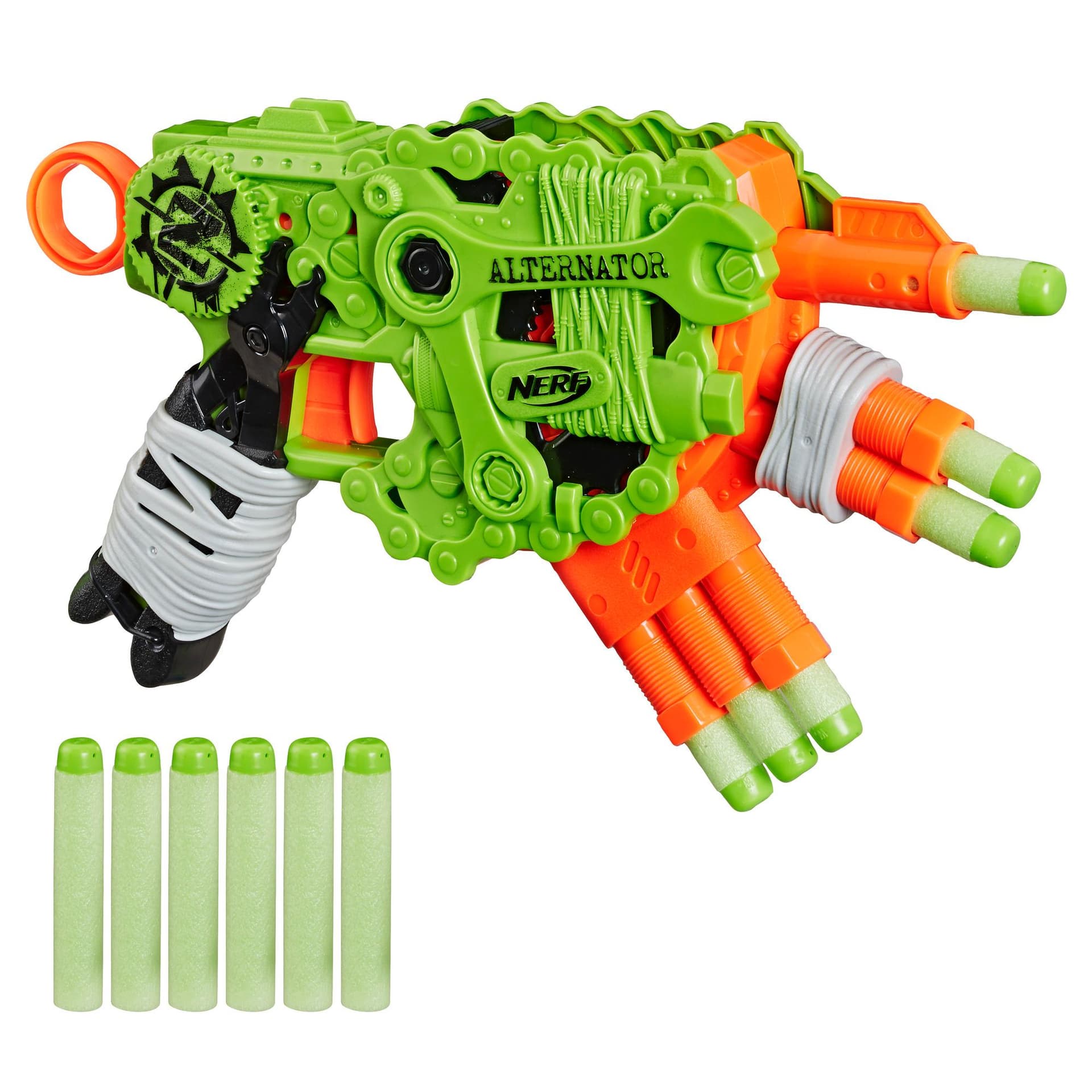 Nerf Zombie Strike Alternator Blaster -- Includes 12 Official Nerf Zombie Strike Elite Darts - For Kids, Teens, Adults