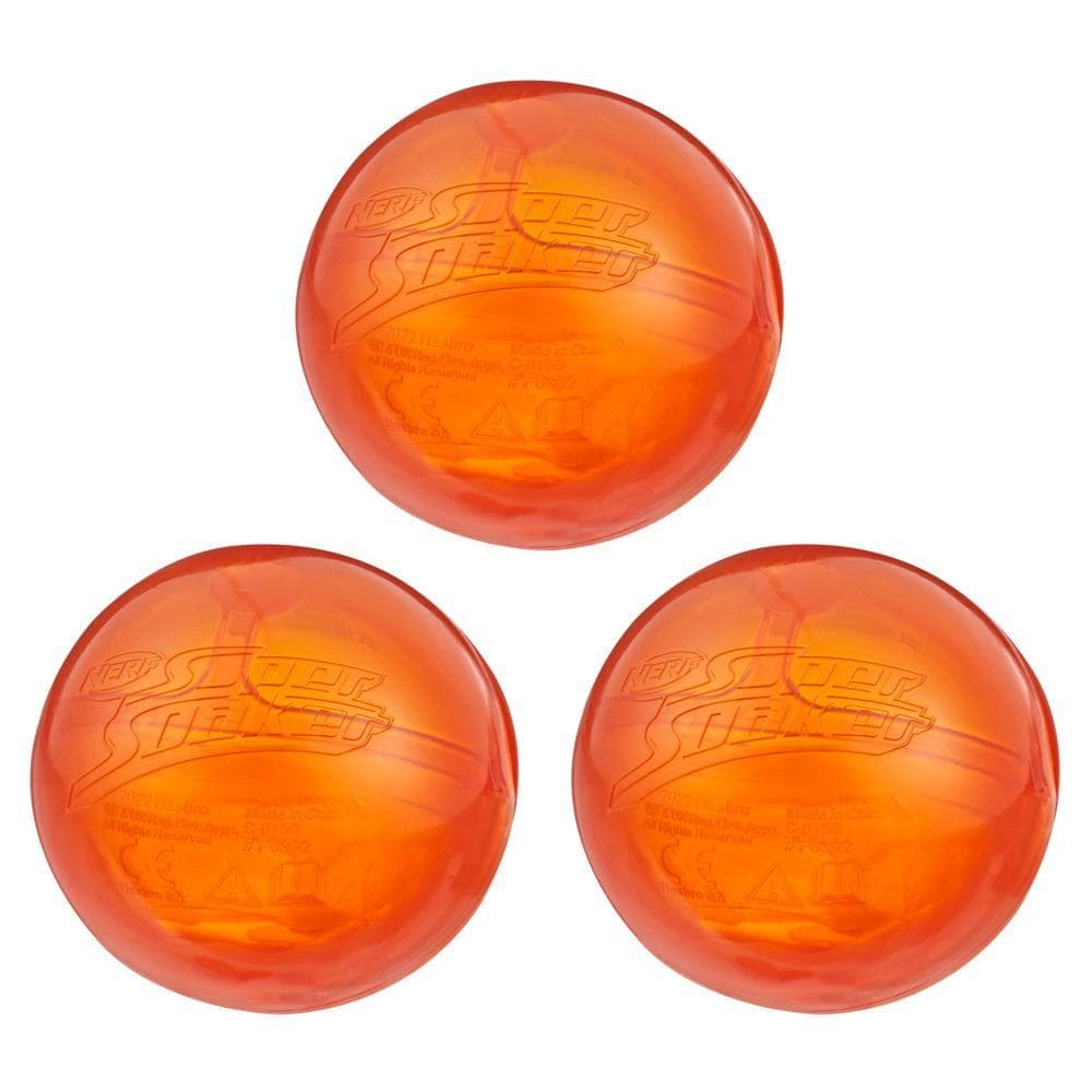Nerf Super Soaker Hydro Balls 3-Pack, Reusable Water-Filled Balls