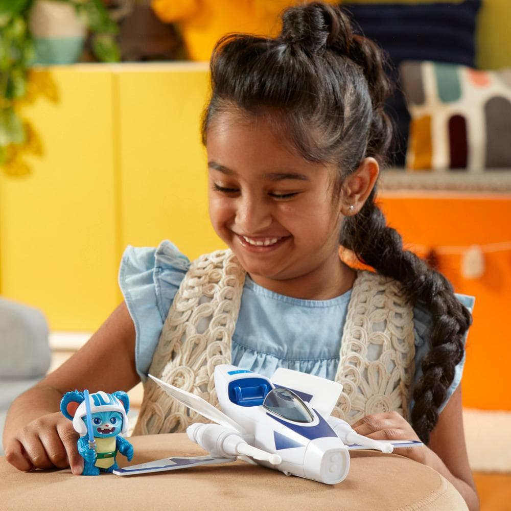 Star Wars Young Jedi Adventures Jedi Pilot Nubs, Preschool Toys (4"-Scale)