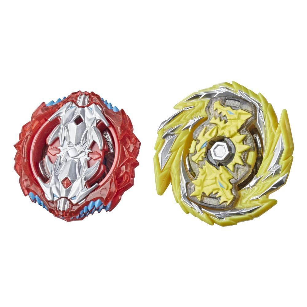 Beyblade Burst Surge Dual Collection Pack Hypersphere Master Kerbeus K5 and Slingshock Leopard L4 Battling Game Top Toys