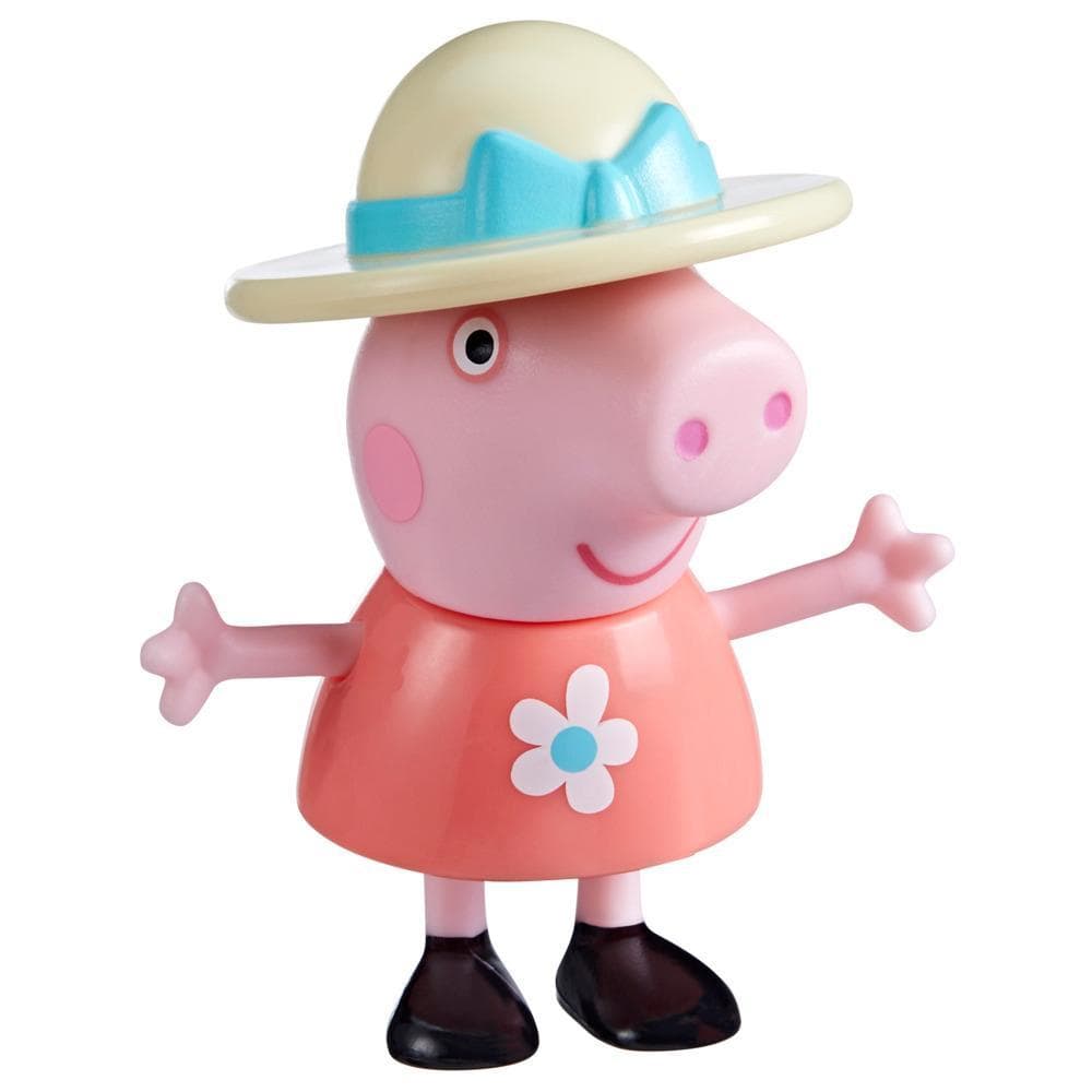 Peppa Pig Toys Peppa's Fun Friends Peppa Pig Figure with Hat Accessory, Preschool Toys