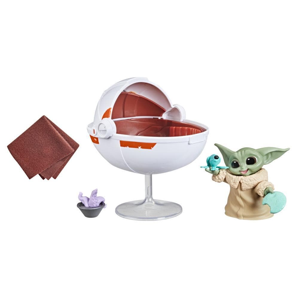 Star Wars The Bounty Collection Grogu’s Hover-Pram Pack The Child Collectible 2.25-Inch-Scale Figure, Kids Ages 4 and Up