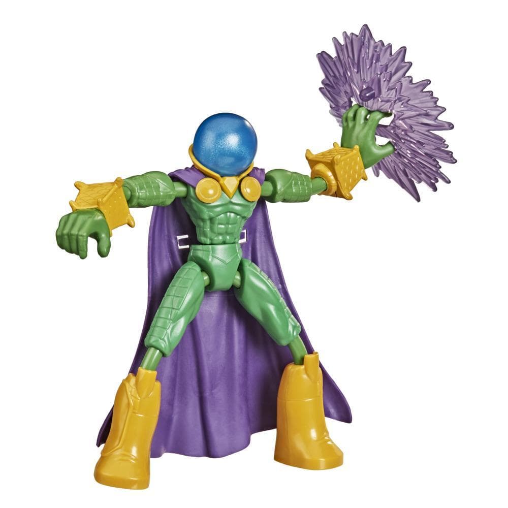 Marvel Spider-Man Bend and Flex Marvel’s Mysterio Action Figure, 6-Inch Flexible Toy, Includes Accessory, Ages 4 And Up