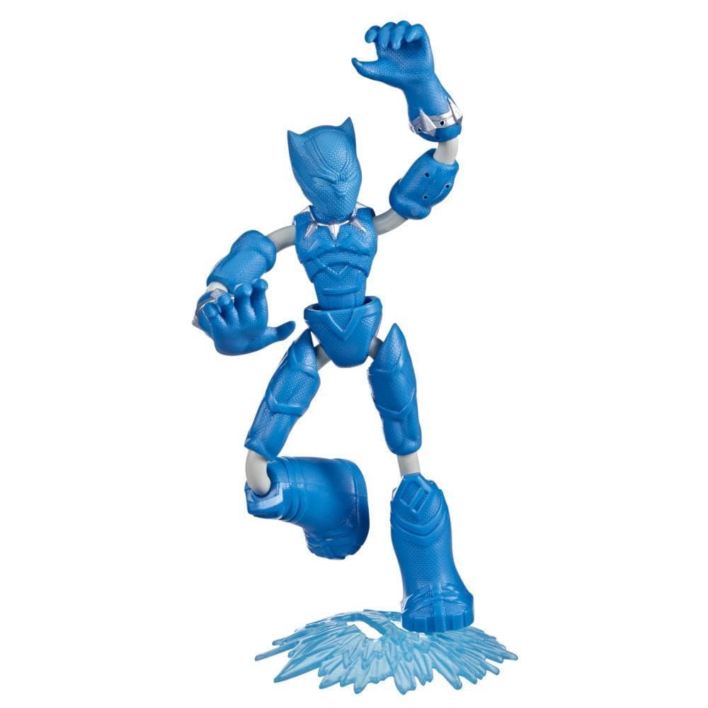 Marvel Avengers Bend and Flex Missions Black Panther Ice Mission Action Figure, 6-Inch-Scale Bendable Toy, Ages 4 and Up