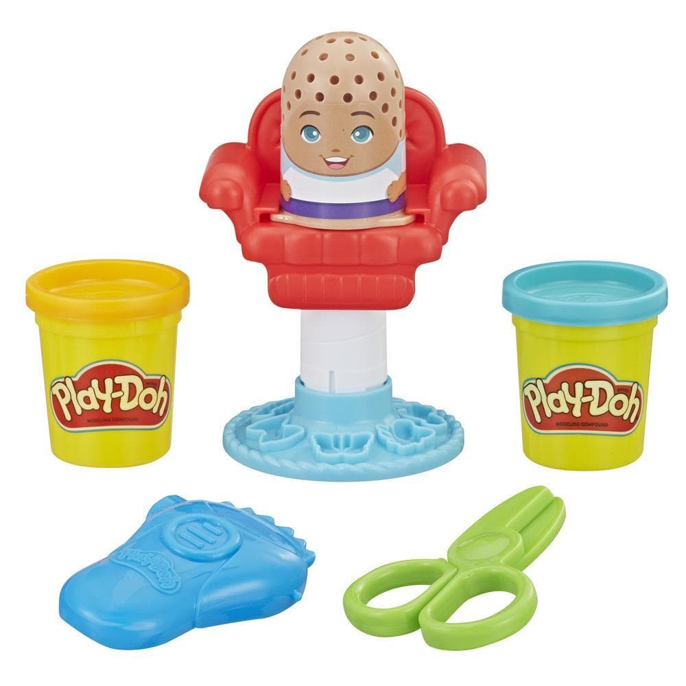 Play-Doh Mini Classics Crazy Cuts Barbershop Toy with 2 Non-Toxic Colors
