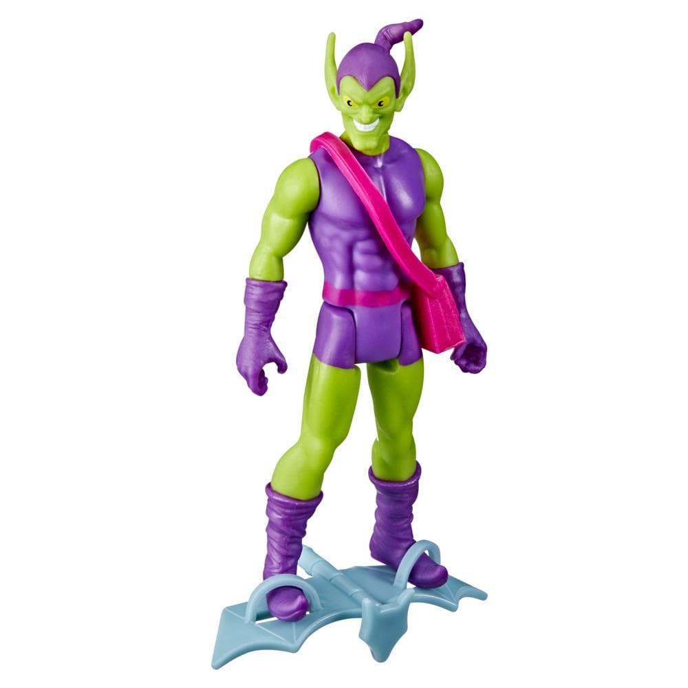 Hasbro Marvel Legends Series 3.75-inch Retro 375 Collection Green Goblin Action Figure Toy, 2 Accessories