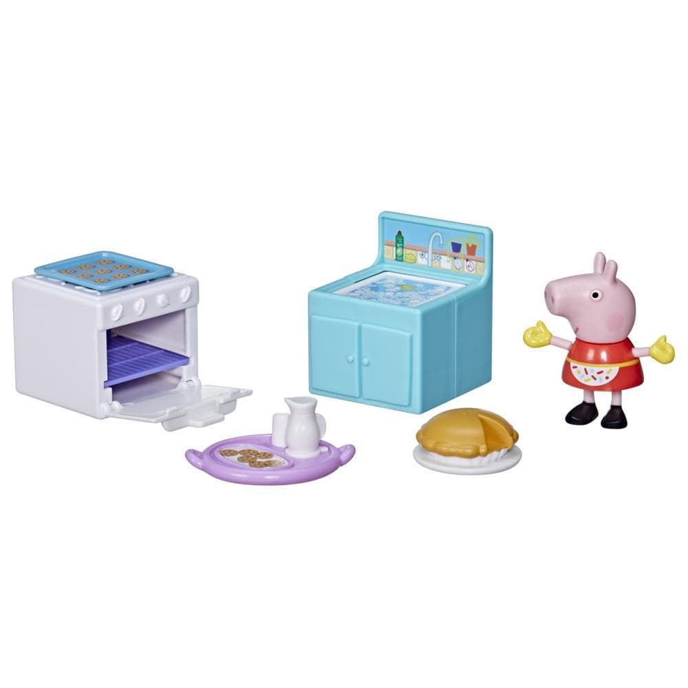 Peppa Pig Peppa’s Club Peppa Loves Baking Themed Preschool Toy, Includes 1 Figures and 5 Accessories, for Ages 3 and Up