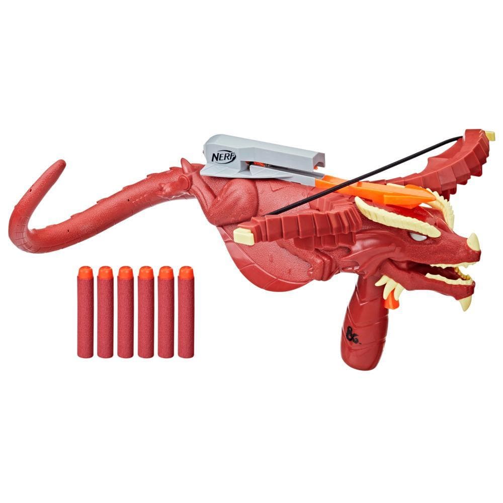 Nerf Dungeons & Dragons Themberchaud Nerf Blaster, 6 Nerf Elite Darts