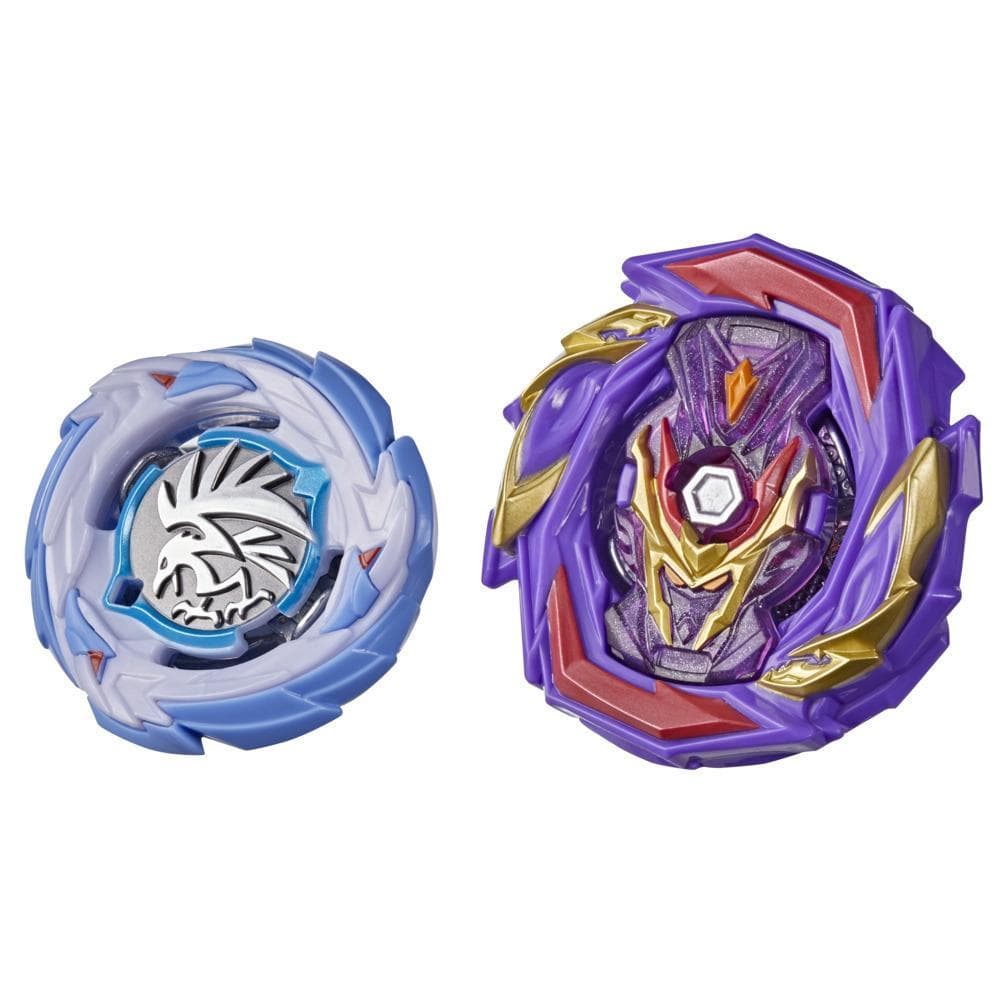 Beyblade Burst Surge Dual Collection Pack Hypersphere Command Valtryek V5, Slingshock Morrigna M4 Battling Game Top