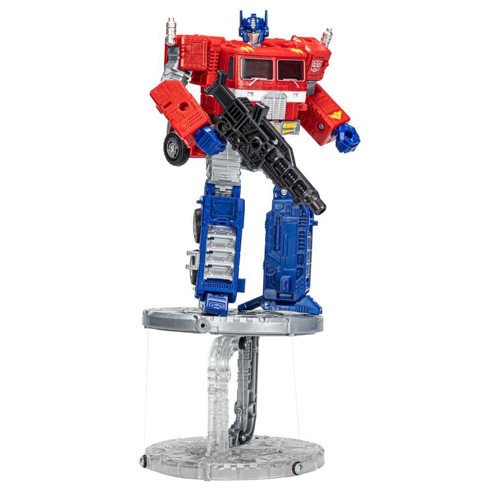 Transformers Takara Tomy Masterpiece Optimus Prime and Tenseg Base