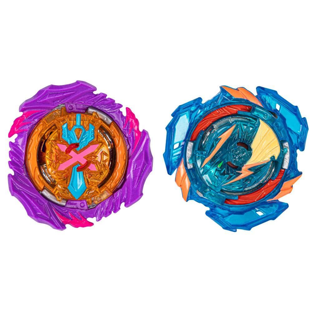 Beyblade Burst QuadStrike Ultimate Evo Valtryek V8 and Divine Xcalius X8 Dual Pack, Battling Game Toy