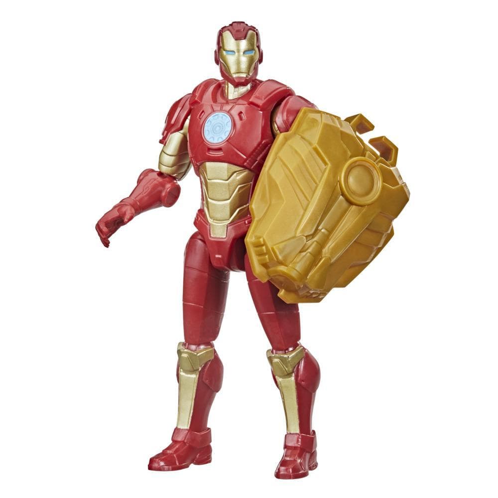 Marvel Avengers Mech Strike 6-inch Scale Action Figure Toy Iron Man And Battle Accessory, For Kids Ages 4 And Up