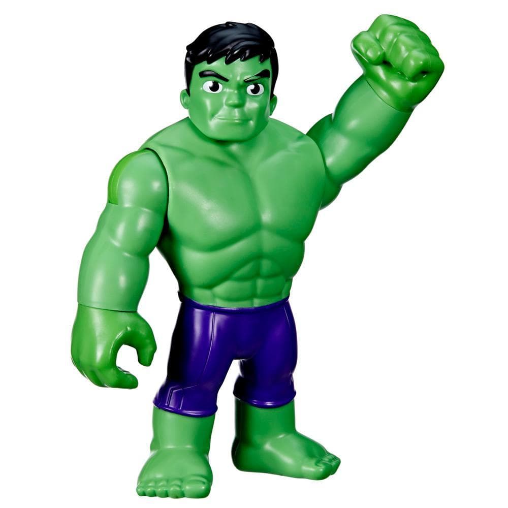 Marvel Spidey and His Amazing Friends Supersized Hulk Action Figure, Preschool Toy, Age 3 and Up