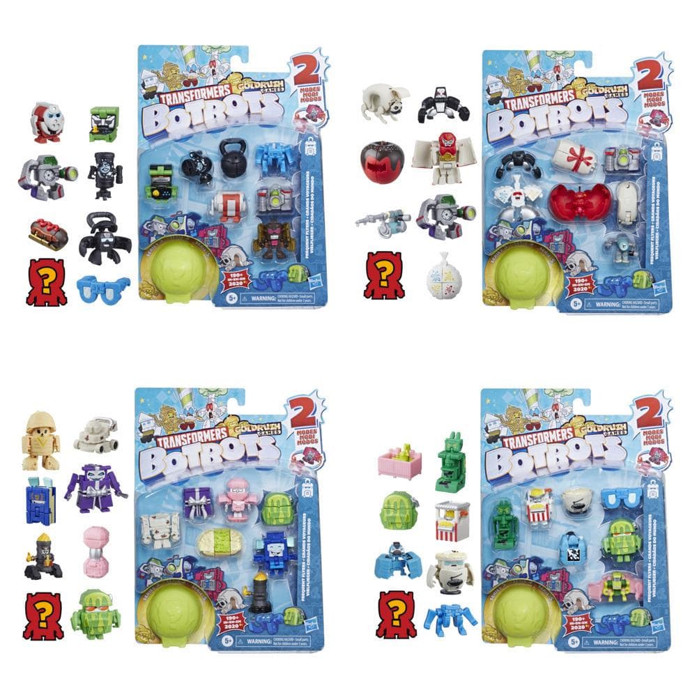 Transformers Toys BotBots Series 5 Frequent Flyers 8-Pack – Mystery 2-In-1 Collectible Figures - Kids Ages 5 and Up