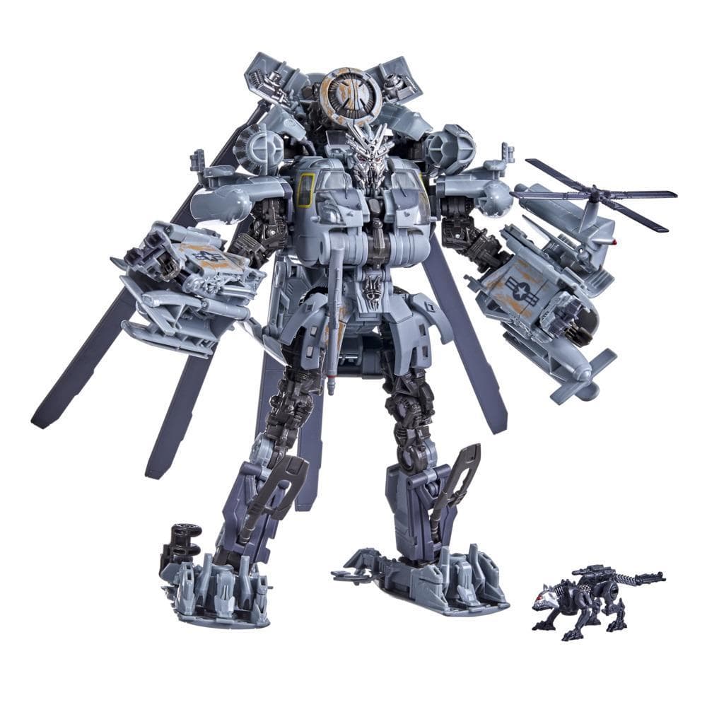 Transformers Toys Studio Series 73 Leader Transformers: Revenge of the Fallen Grindor and Ravage Action Figure - 8 and Up, 8.5-inch
