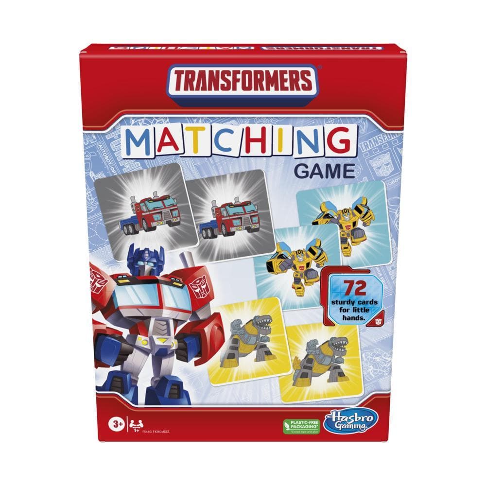 Transformers Matching Game for Kids Ages 3 and Up, Fun Preschool Game for 1+ Players
