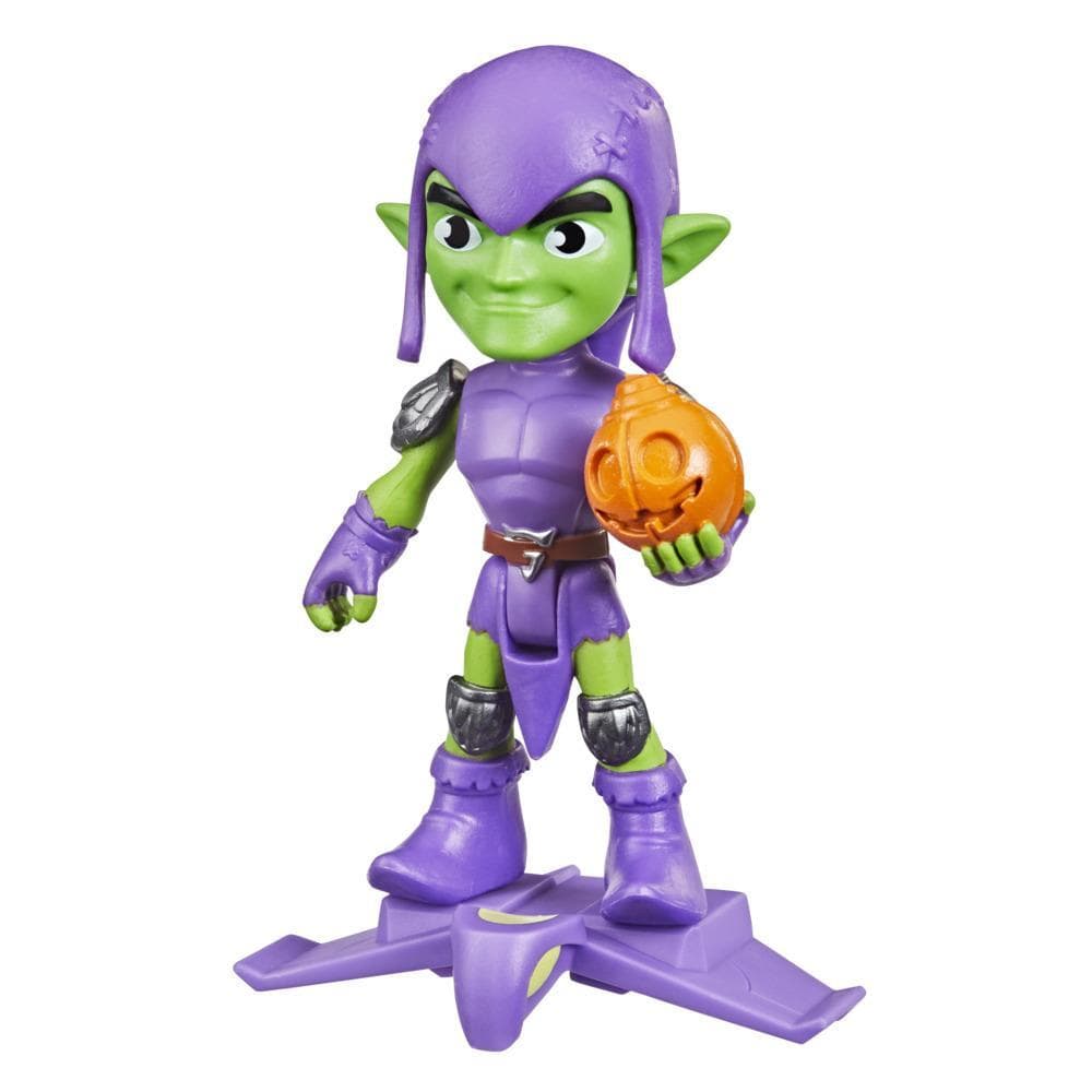 Marvel Spidey and His Amazing Friends Green Goblin Hero Figure, 4-Inch Scale Action Figure And 1 Accessory, For Kids Ages 3 And Up